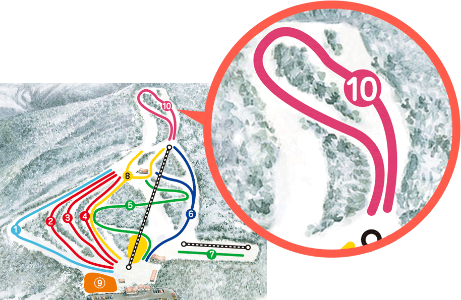 特設スノーシューコース：沼尻スキー場