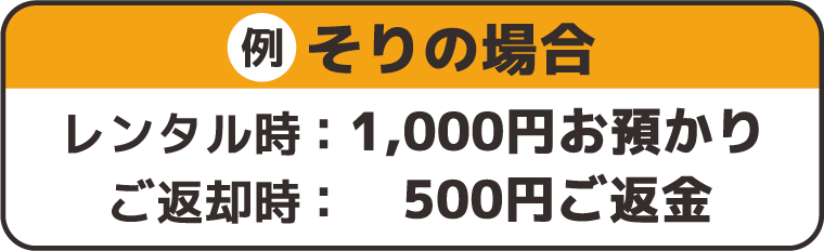 そりレンタルの例:沼尻スキー場
